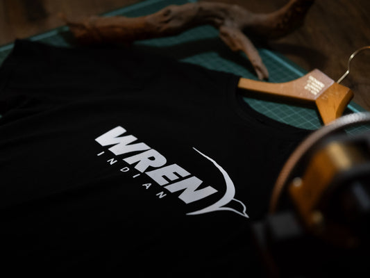 Wren Indian logo t-shirt in black